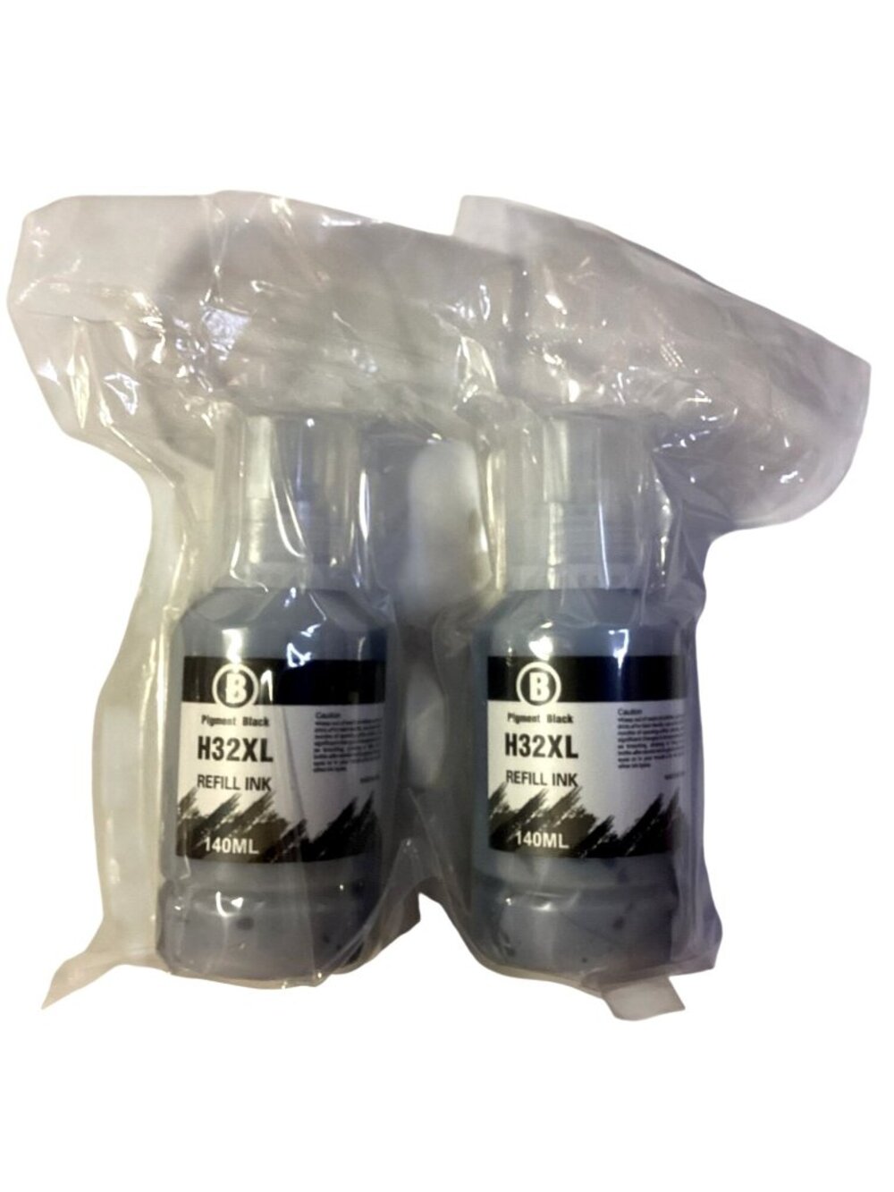 2 Lot 140ml @ Ink Bottles H32XL Black For HP Smart Tank 450, 455, 513, 551, 555
